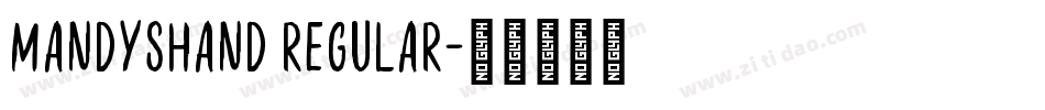 MandysHand Regular字体转换